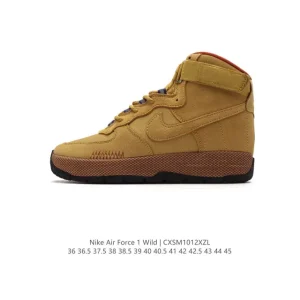 Nike Air Force 1 Wild High Top Outdoor Hiking Shoes with Thick Sole
