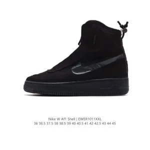 Nike Air Force 1 Shell High Top Waterproof Sneakers with Sherpa Lining