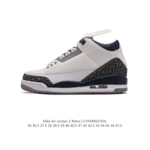 Nike Air Jordan 3 Retro SE Men's Basketball Shoes - Classic White & Cement