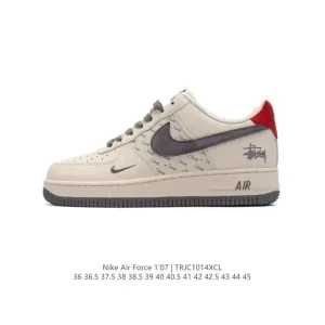 Nike Air Force 1 Low 07 Low Top Casual Leather Sneakers for Men and Women