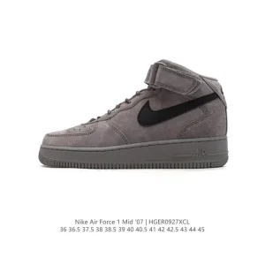 Nike Air Force 1 Mid By You Custom Leather Air Sole Sneakers