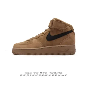 Nike Air Force 1 07 Mid Retro SP By You Custom Shoe with Air Sole and Magic Tape