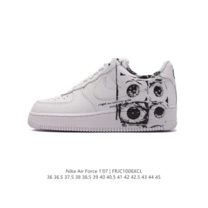 Nike Air Force 1 07 Low White Leather Sneakers for Men and Women