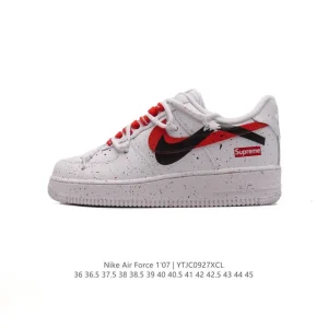 Nike Air Force 1 Low Deconstruction Bandage Double Laces Air Cushion Height Increase Sneaker