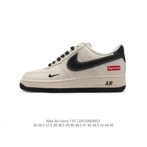 Nike Air Force 1 Low 07 Low Top Casual Sneakers with Air Cushion Sole