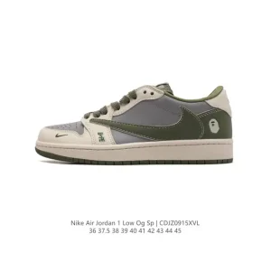 Jordan Air 1 Low OG SP Military Blue Reverse Swoosh Sneakers