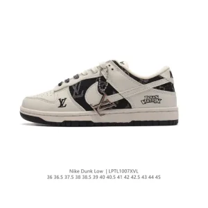 Nike Dunk Low Retro Louis Vuitton Collaboration Vintage Basketball Skate Shoes