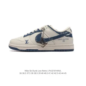 Nike Dunk Low Retro Louis Vuitton Collaboration Vintage Basketball Skateboarding Shoes
