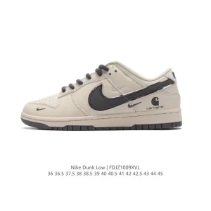 Nike Dunk Low Retro Leather Skateboarding Shoes for Men and Women