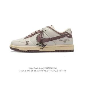 Nike Dunk Low Retro Vintage Leather Sneakers