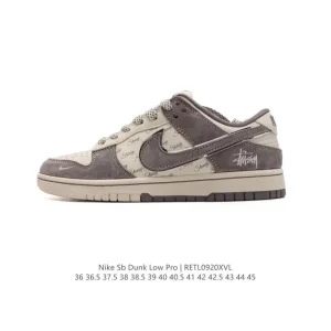 Nike SB Dunk Low Pro Double Swoosh Vintage Skateboarding Shoes