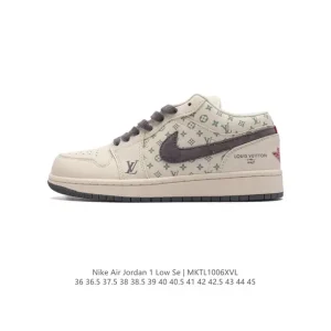 Jordan Air AJ1 Low Louis Vuitton Collaboration Retro Basketball Shoes