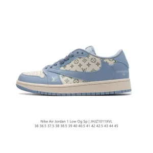 Jordan Air 1 Low OG SP Military Blue Reverse Swoosh LV Collab