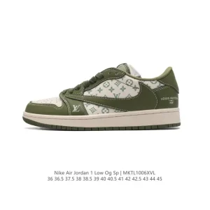 Jordan 1 Low OG SP Military Blue Reverse Swoosh LV Collab
