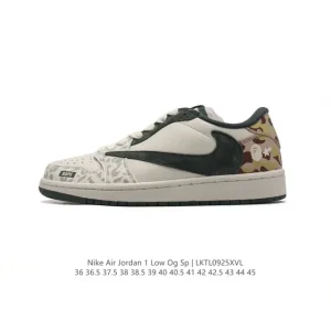 Bape x Nike Air Jordan 1 Low OG SP Military Blue Reverse Swoosh