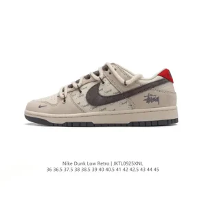 Nike Dunk Low Retro Deconstructed Canvas Sneaker with Double Laces