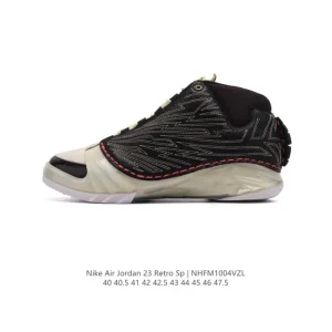 Jordan Air Jordan 23 Titan Infrared Black Gold Leather Basketball Shoes