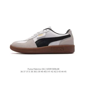 PUMA Palermo OG Army Trainer Vintage Leather Low Top Sneakers