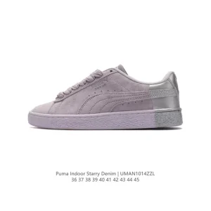 Puma Indoor Starry Denim Low-Top Casual Skate Shoes for Men and Women