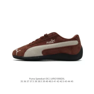 Puma Speedcat OG Low-Top Racing Sneakers with Thin Sole