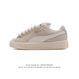 PUMA Suede XL Low Top Retro White Sneakers for Men and Women