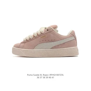 PUMA Suede XL Low Top Retro White Sneakers for Women