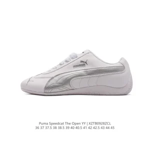 PUMA Speedcat Open Yy Pink Brown Suede Mesh Retro Low Top Sneakers