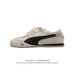 Puma Bella Ut Leather Low-Top Lifestyle Shoes with Softfoam+ Cushioning