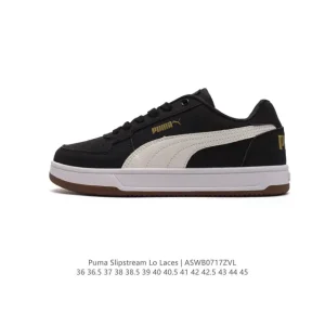PUMA Slipstream Laces Vintage Leather Sneakers for Men and Women