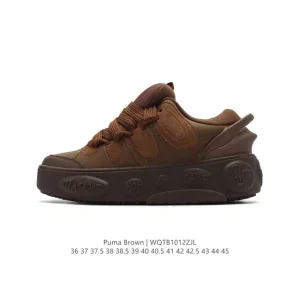 Puma Brown Retro Platform Sneakers for Men and Women