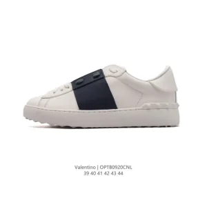 Valentino Open Skate Leather Sneakers for Men and Women