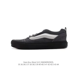 Vans Knu Skool VR3 LX Bread Shoe in Black and White