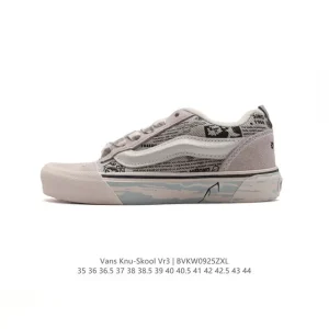 Vans Knu Skool VR3 LX Bread Shoe in Classic Black and White