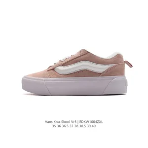 Vans Knu Skool VR3 LX Chunky Bread Shoe in Classic Black White