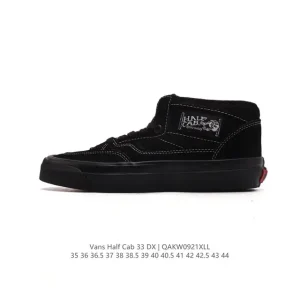 Vans Half Cab Suede Mid-Top Skate Shoes for Men and Women
