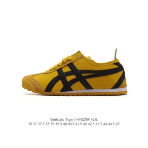 ASICS Onitsuka Tiger Mexico 66 Classic Leather Retro Sneakers for Men and Women