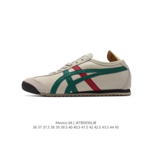 ASICS Onitsuka Tiger Mexico 66 Classic Leather Sneakers for Men and Women