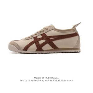 ASICS Onitsuka Tiger Mexico 66 Classic Retro Canvas Sneakers for Men and Women
