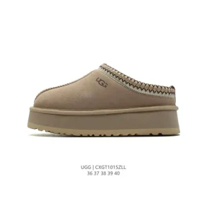 UGG Women's Classic Winter Wool Slippers with Waterproof Leather and Anti-Slip Sole