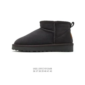 UGG Mid-Calf Snow Boots Women Winter Wool Fur Slippers
