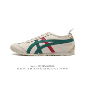 ASICS Onitsuka Tiger Mexico 66 Classic Vintage Leather Sneakers