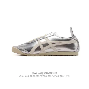 ASICS Onitsuka Tiger Mexico 66 Classic Leather Sneakers for Men and Women