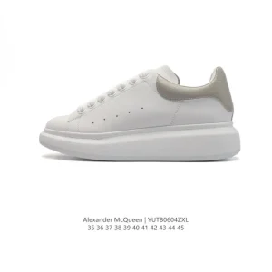 Alexander McQueen Oversized Sneaker Smooth Leather Thick Sole Glow Tail Women Shoes