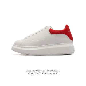 Alexander McQueen Flash Runner Smooth Leather Platform Sneakers with LED Heel