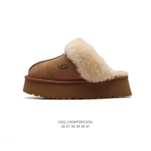 UGG Women's Wool-Lined Slipper Boots with Waterproof Leather Upper