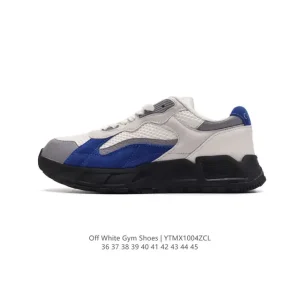 Off-White Industrial Sneaker with Double Laces and Thick Sole