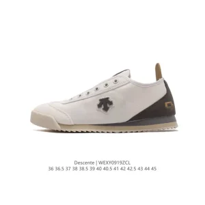 Descente Chron Series Retro Canvas Sneakers for Men and Women