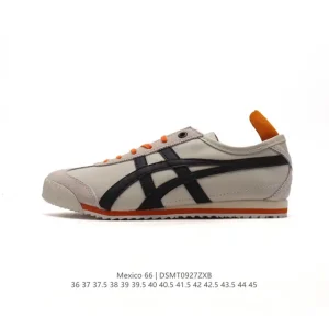 ASICS Onitsuka Tiger Mexico 66 Classic Leather Retro Sneakers for Men and Women
