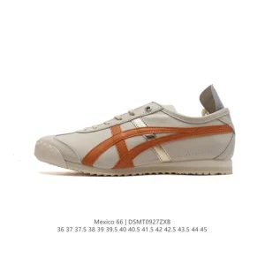 ASICS Onitsuka Tiger Mexico 66 Classic Leather Sneakers for Men and Women