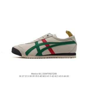ASICS Onitsuka Tiger Mexico 66 Classic Leather Sneakers for Men and Women